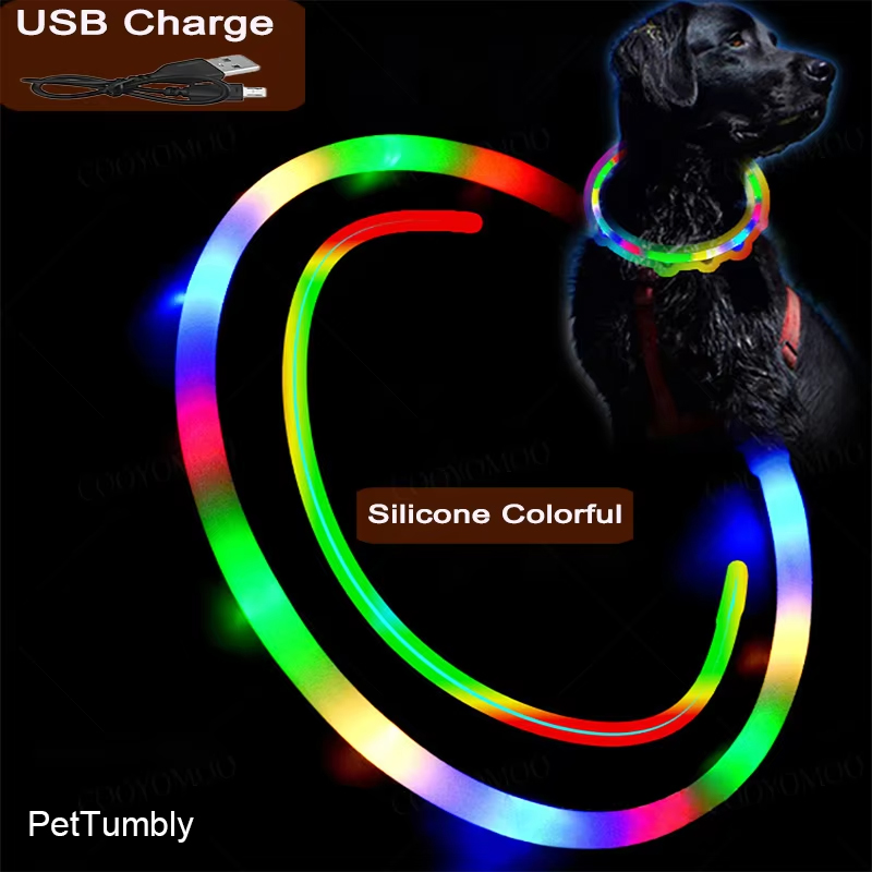Tech Dog Accessories - 3-Modi Hund Luminou Charge Kragen Led