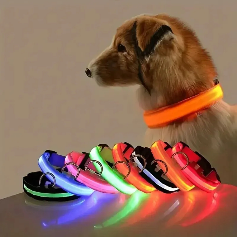 Tech Dog Accessories - Nylon LED Nacht Sicherheit blinkende Glow