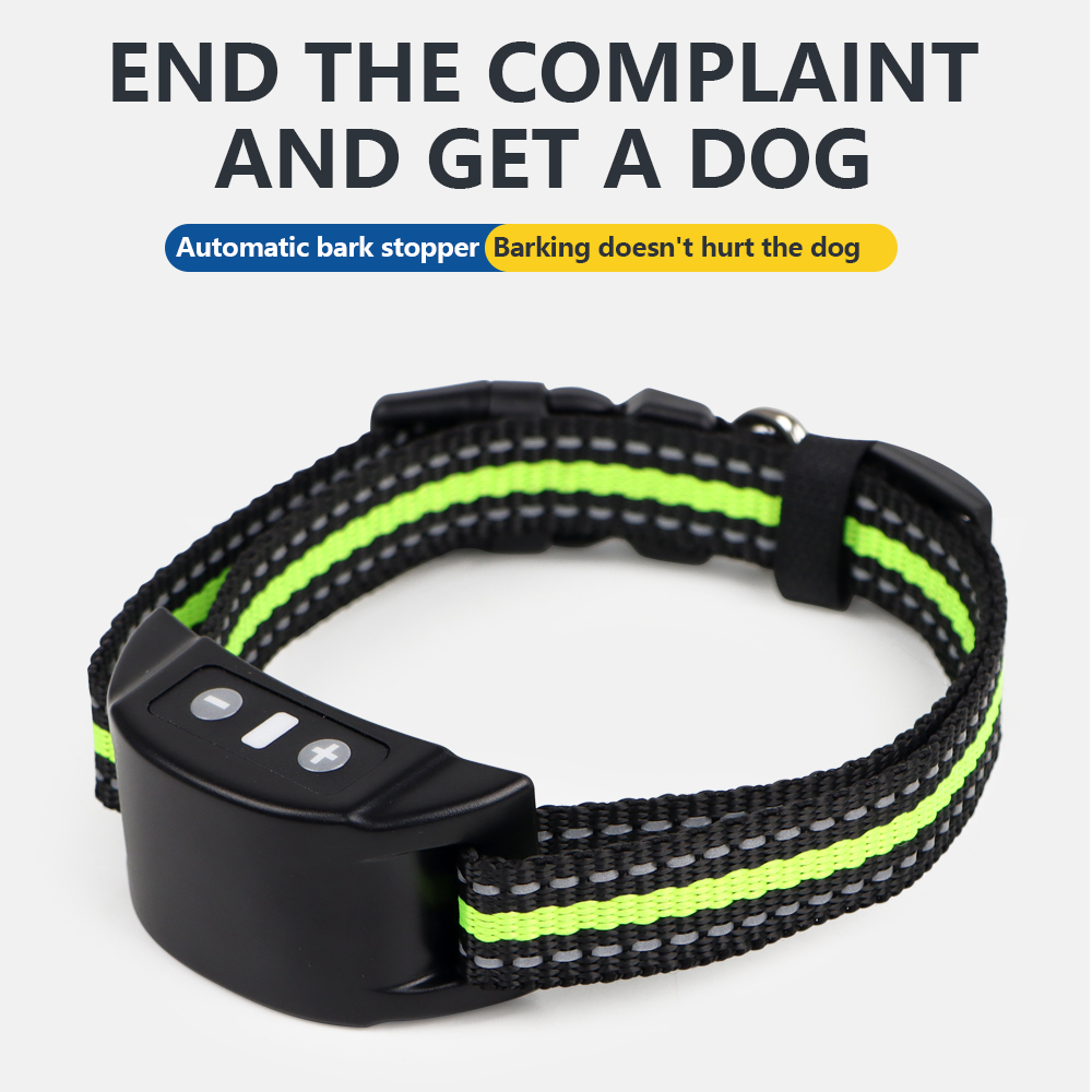 Tech Dog Accessories - Anti-Bell-Hundehalsband mit Elektroschock, Vibration, Ton und