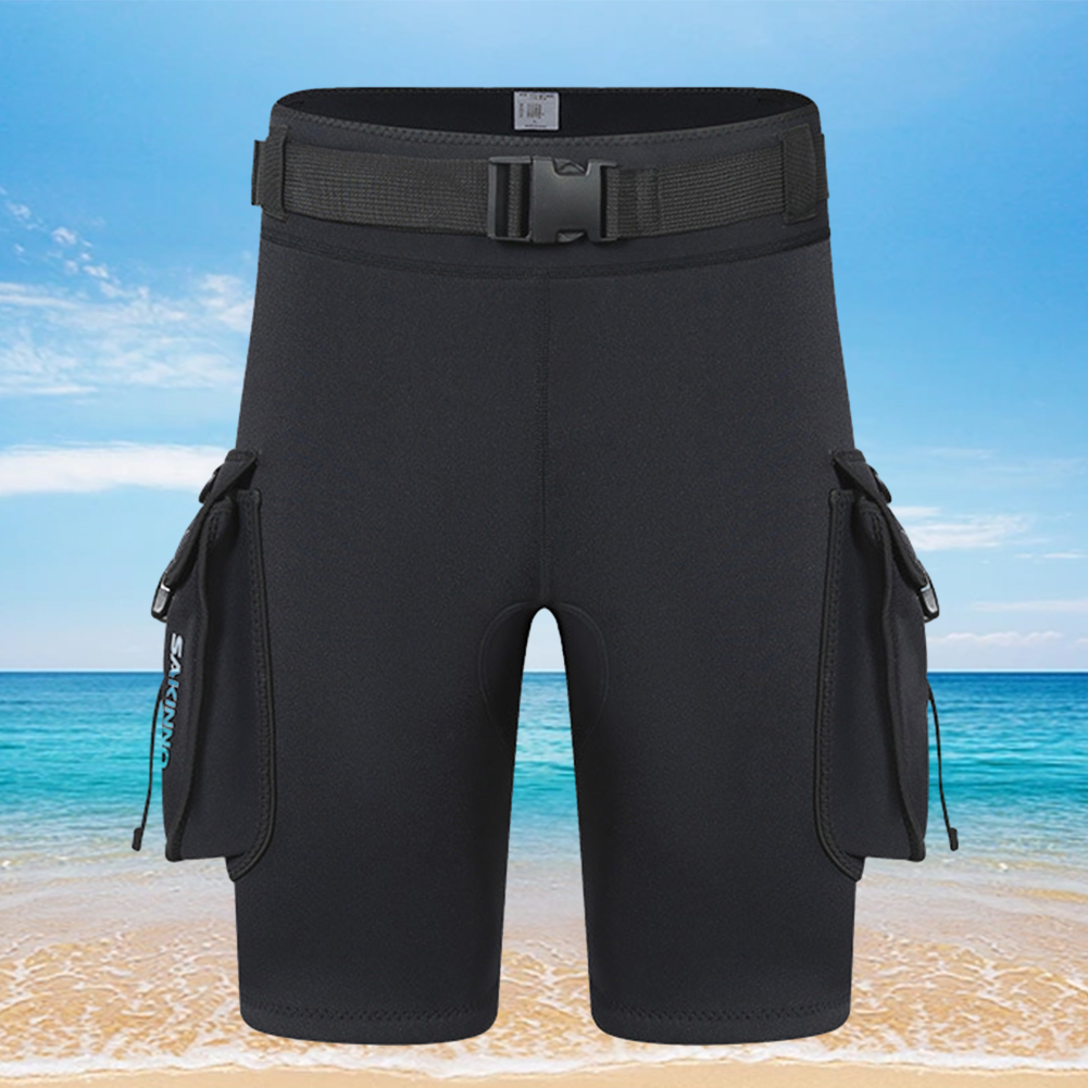 Tech Diving Accessories - 3mm Neopren-Tauchshorts mit Taschen, Unisex, wasserdichte