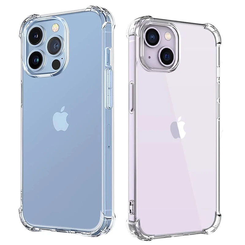 Tech Accessories Iphone - Stoßfeste, klare Handyhülle für iPhone 15