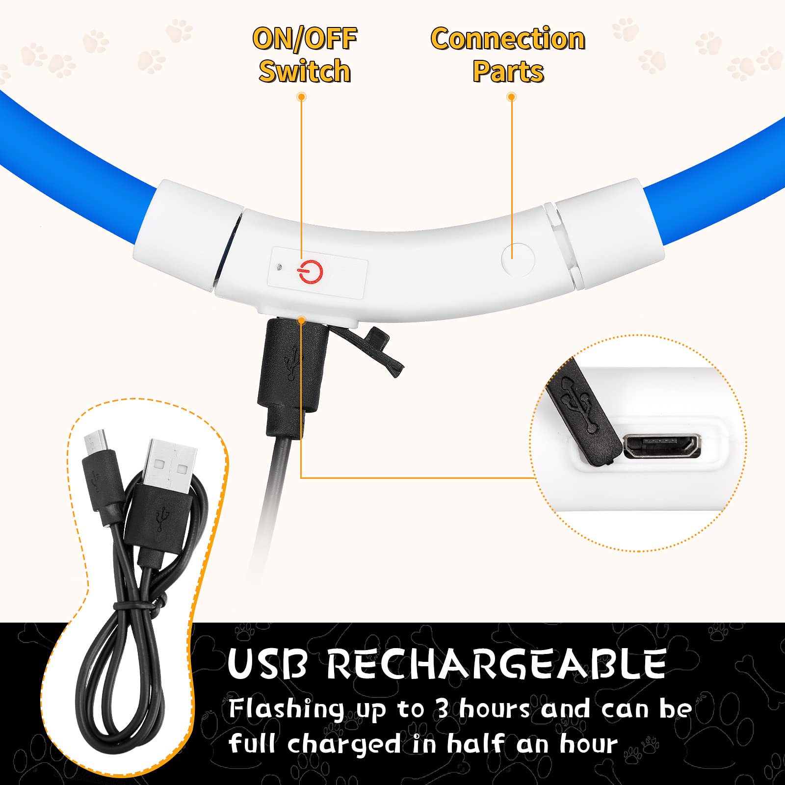 Silikon-LED-Hundehalsband, wie – Tech Dog Accessories Bewertung und Preis