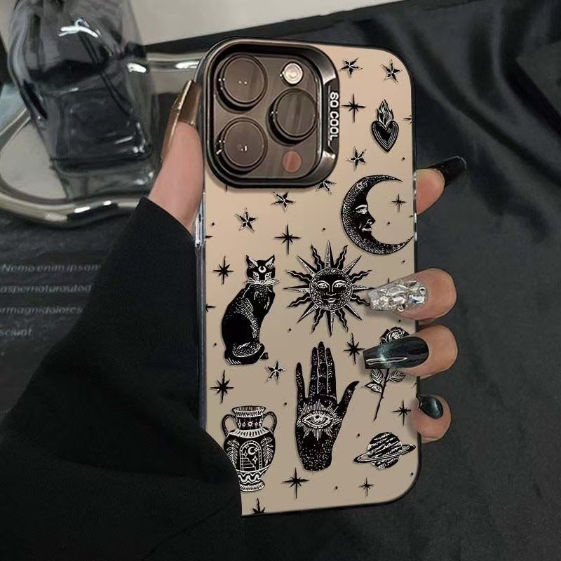 Luxuriöse Sonne-Mond-Katzen-Ha – Tech Accessories Iphone Bewertung und Preis