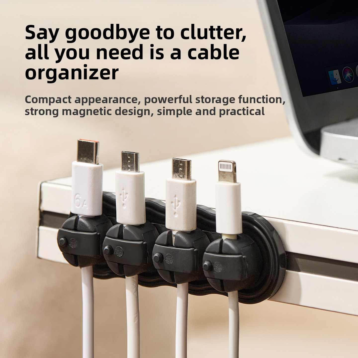 Magnetischer Selbstklebender K – Desk Cable Clip Bewertung und Preis