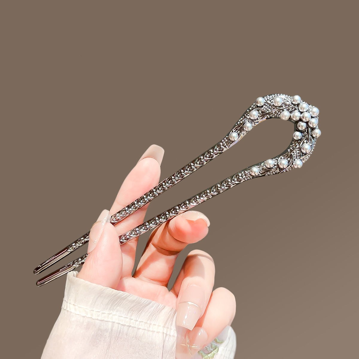 Neue Perle U-förmige Haarnadel – Tech Accessories Women Bewertung und Preis