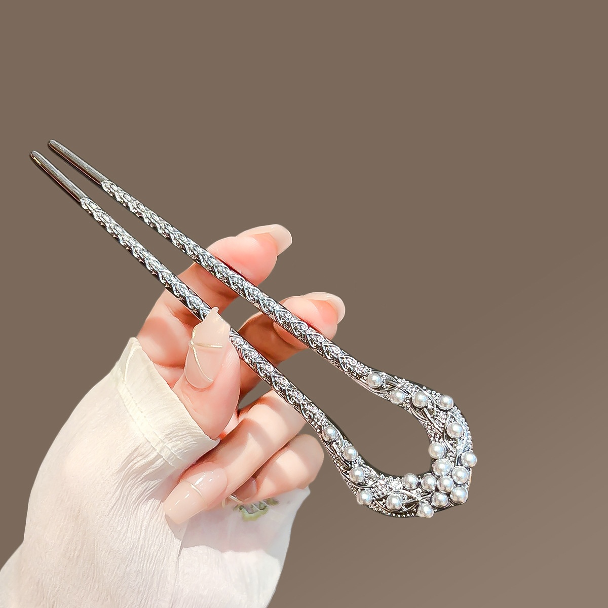 Neue Perle U-förmige Haarnadel – Tech Accessories Women Bewertung und Preis