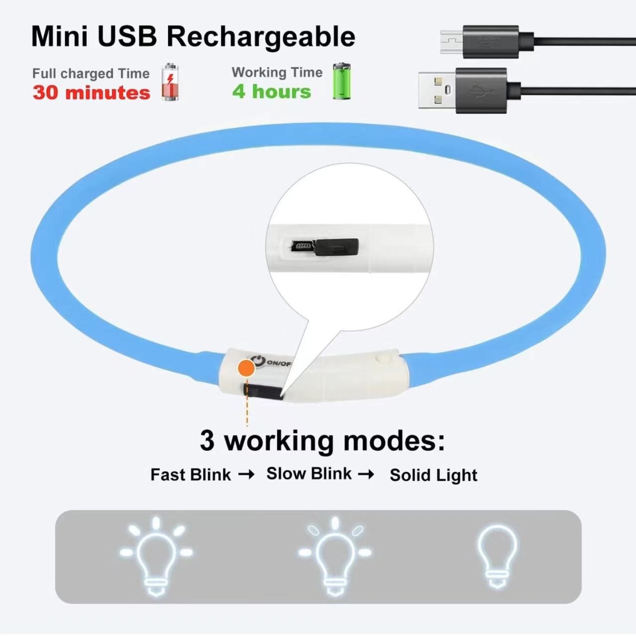 Silikon-LED-Hundehalsband, wie – Tech Dog Accessories Bewertung und Preis