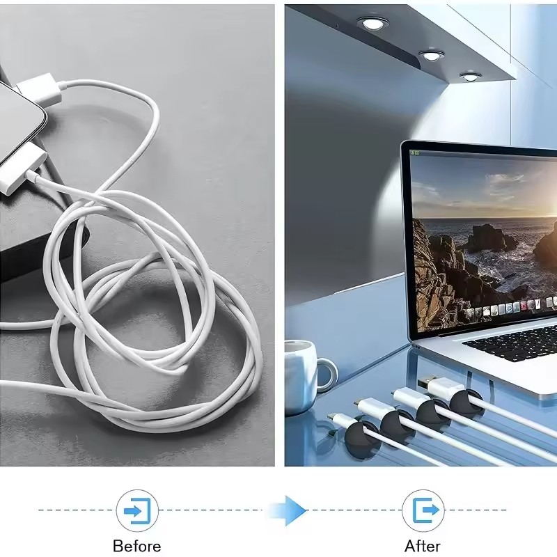 5/50 Stück Desktop-Wand-Kabelc – Desk Cable Clip Bewertung und Preis