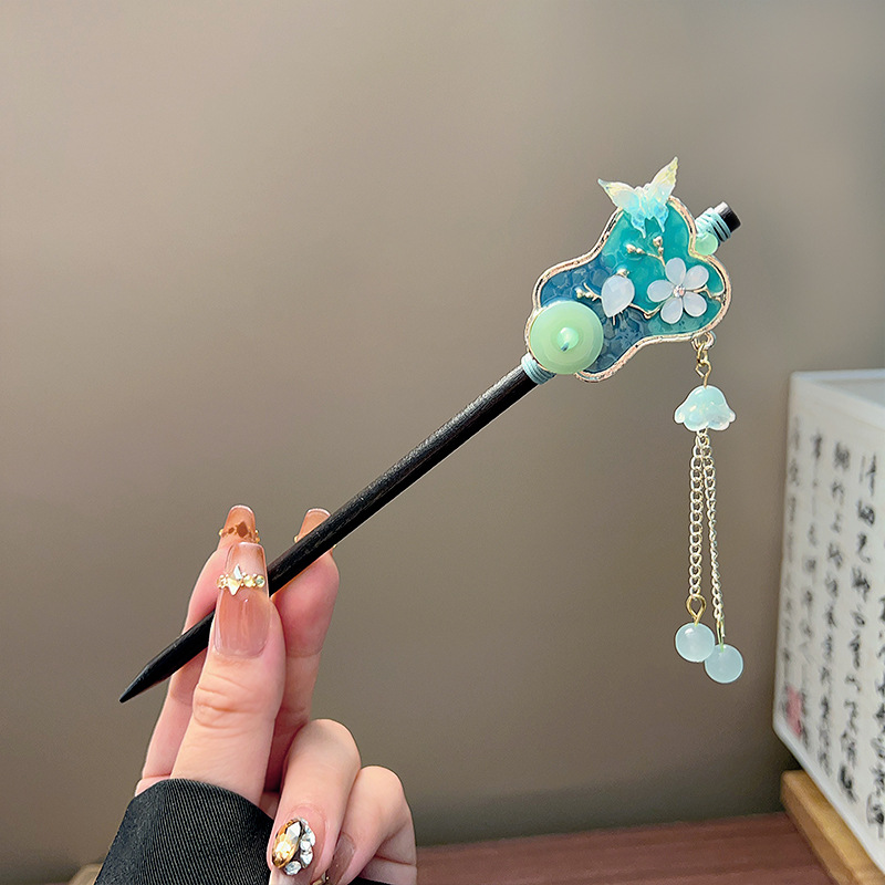 Klassischer Quasten-Haarstab,  – Tech Accessories Women Bewertung und Preis