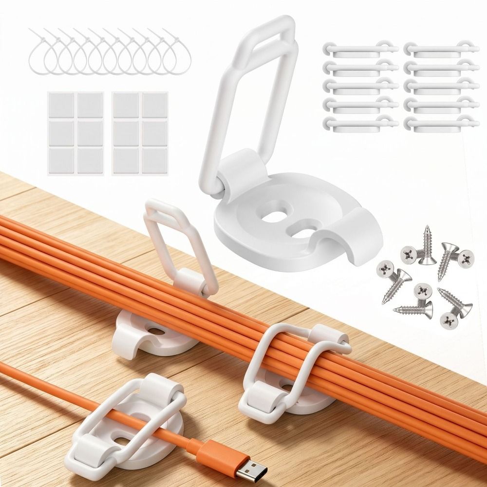 10er-Pack Verstellbare Kabelkl – Desk Cable Clip Bewertung und Preis