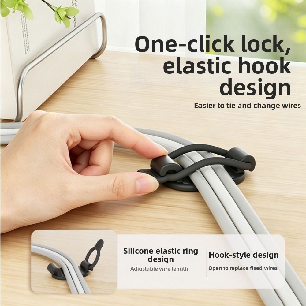 10er-Pack Verstellbare Kabelkl – Desk Cable Clip Bewertung und Preis